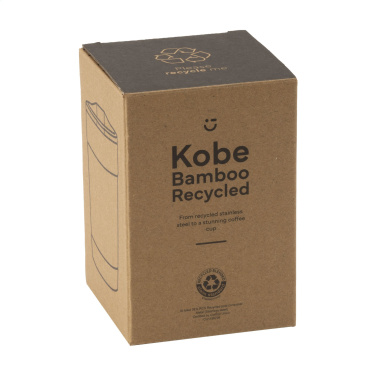 Logotrade business gifts photo of: Kobe Bamboo RCS Recycled Steel 350 ml coffee cup