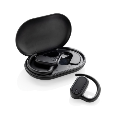 Logotrade promotional item picture of: Fitsound RCS recycled plastic open ear TWS earbuds