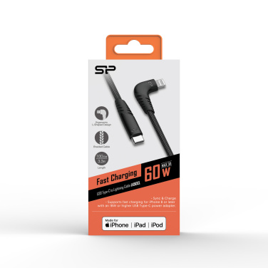 Logotrade corporate gift picture of: DATA TRANSFER CABLE Boost Link Nylon LK50CL Type C Lightning