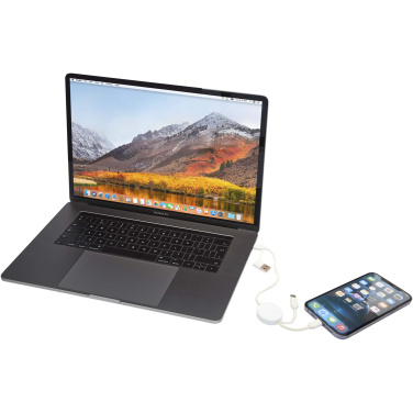 Logotrade promotional products photo of: Citala 5-in-1 recycled plastic 30 cm data sync and 27W fast charge cable