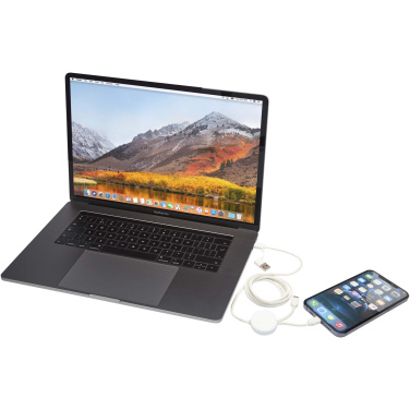 Logo trade promotional gifts picture of: Citala 5-in-1 recycled plastic 150 cm data sync and 27W fast charge cable