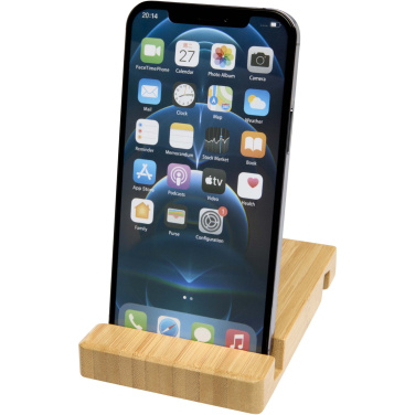 Logo trade promotional product photo of: Bubup bamboo 2-angled tablet and phone stand