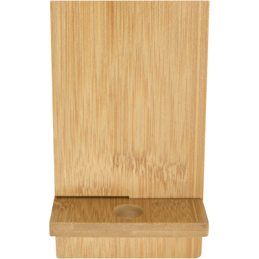 Logo trade business gift photo of: Ceibo detachable bamboo phone stand