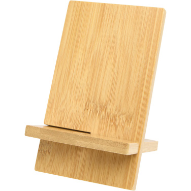 Logo trade promotional giveaways image of: Ceibo detachable bamboo phone stand