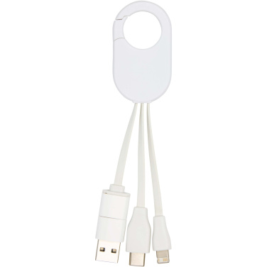 Logo trade promotional giveaway photo of: Troop 4-in-1 recycled plastic charging cable