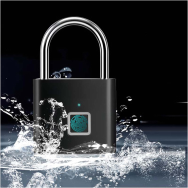 Logo trade promotional products image of: SCX.design T11 smart fingerprint padlock