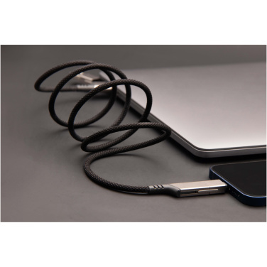Logo trade promotional merchandise picture of: SCX.design C52 100W 4-in-1 rPET magnetic ultra fast charging cable 