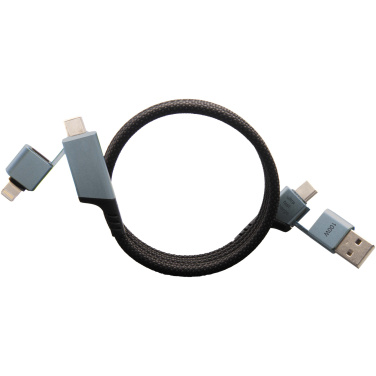 Logo trade advertising products picture of: SCX.design C52 100W 4-in-1 rPET magnetic ultra fast charging cable 