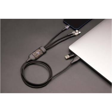 Logo trade promotional items picture of: SCX.design C50 5-in-1 fast charging 100W/5A cable with digital display