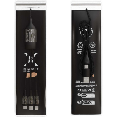 Logo trade promotional product photo of: SCX.design C50 5-in-1 fast charging 100W/5A cable with digital display