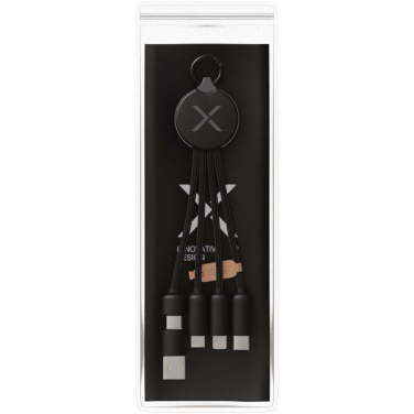 Logo trade promotional giveaways picture of: SCX.design C14 15W 5-in-1 charging cable