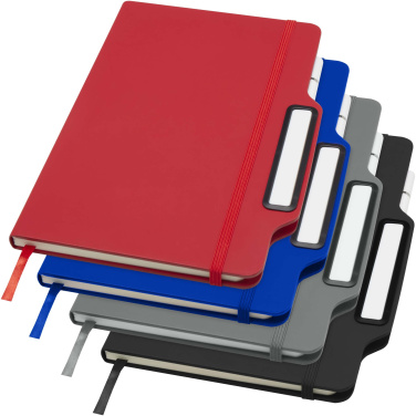 Logo trade promotional giveaway photo of: Nexus A5 hard cover notebook with pen and pencil combo (black ink)