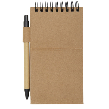 Logo trade promotional giveaway photo of: Flipper sticky notepad with ballpoint pen (black ink)