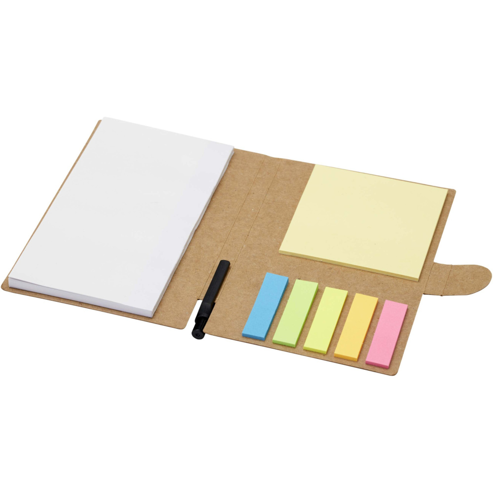 Logotrade corporate gift picture of: Swift sticky notes booklet with ballpoint pen (black ink)