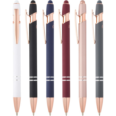 Logo trade advertising product photo of: Nanna ballpoint pen with rose gold finish (black ink)