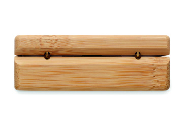 Logotrade business gift image of: TWS earbuds in bamboo case