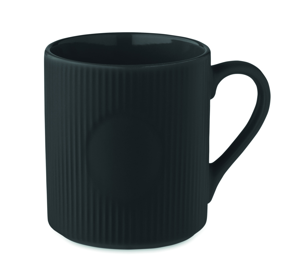 Logo trade corporate gift photo of: Ribbed ceramic mug mat 340 ml