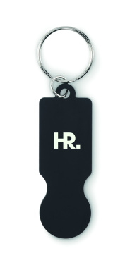 Logotrade promotional giveaway image of: Key ring with trolley token