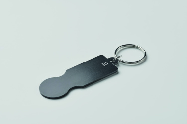 Logotrade promotional gift picture of: Key ring with trolley token