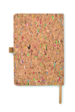 Logo trade promotional giveaway photo of: A5 cork coloured notebook