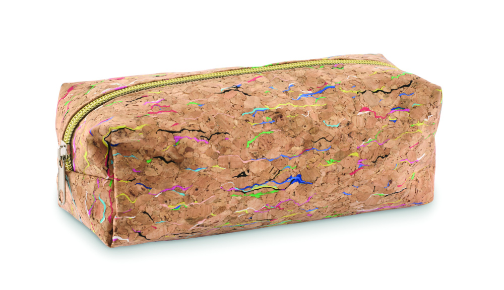 Logotrade business gift image of: Coloured cork pencil case