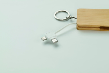 Logo trade promotional item photo of: Key ring charging cable