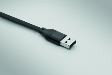 Logotrade promotional item image of: 60W cable keyring recycled ABS