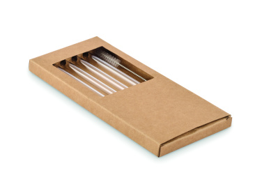 Logotrade promotional gifts photo of: 4 reusable glass straws