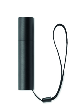 Logo trade promotional gifts image of: Aluminium rechargeable torch