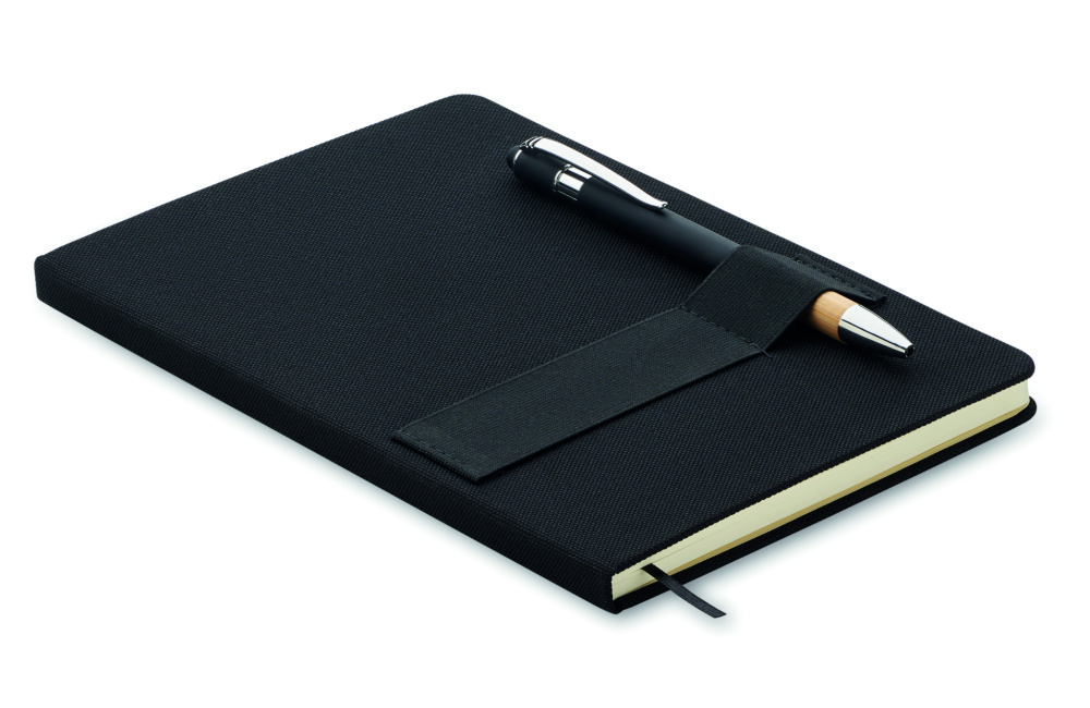Logotrade promotional merchandise photo of: A5 RPET notebook with pen