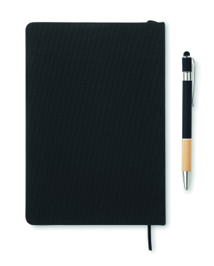 Logotrade business gift image of: A5 RPET notebook with pen