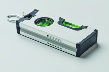 Logo trade promotional giveaway photo of: Mini magnetic aluminium level