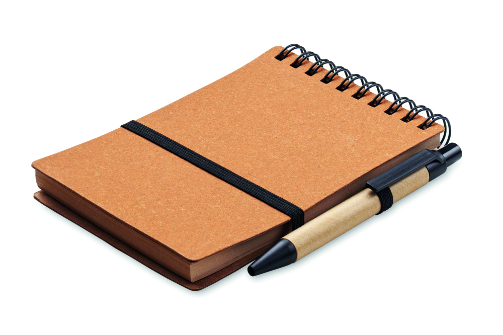 Logo trade promotional items picture of: Recycled notebook with ball pen