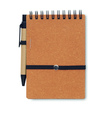 Logo trade promotional product photo of: Recycled notebook with ball pen