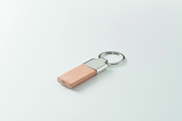 Logo trade corporate gift photo of: Key ring with rubber wood
