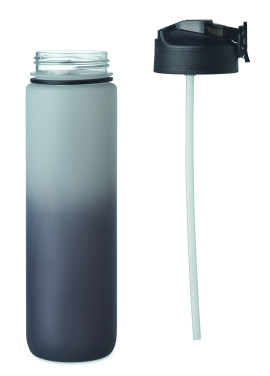 Logo trade promotional giveaways image of: Sports water bottle RPET 1L