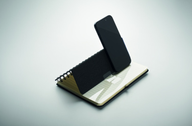 Logotrade promotional item picture of: A5 notebook with phone holder