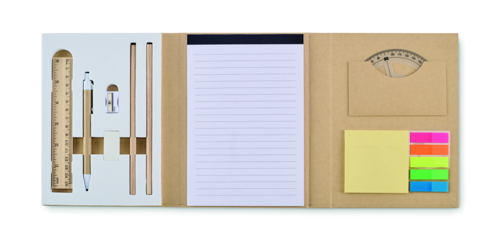 Logo trade promotional gifts image of: Stationary set with notepad