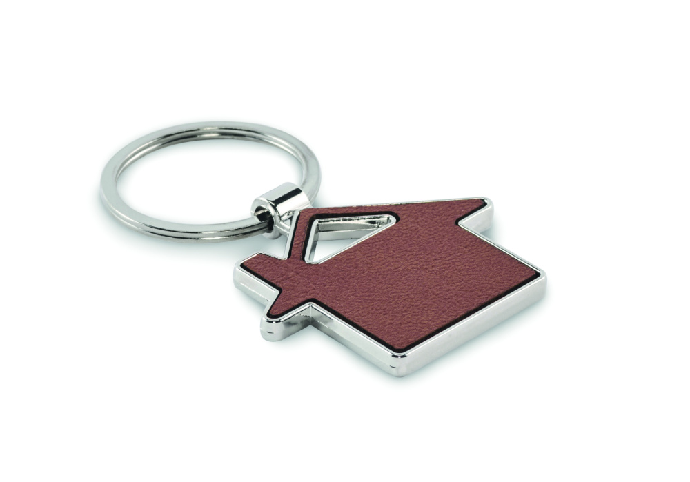 Logotrade promotional product image of: House shaped key ring