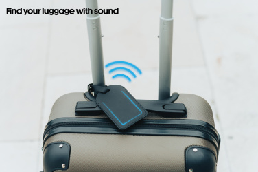 Logotrade promotional gift picture of: Globetrack RCSrPolyester luggage tag with worldwide locating