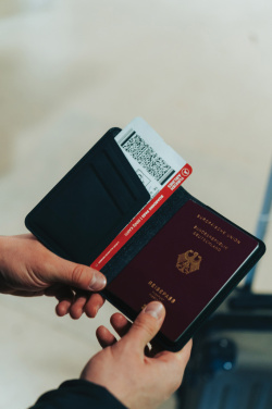 Logo trade promotional items picture of: Trackmate RCS rpolyester passport holder worldwide locating