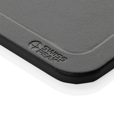 Logotrade promotional giveaway image of: Swiss Peak 3 in 1 RCS recycled PU wireless charger desk tray