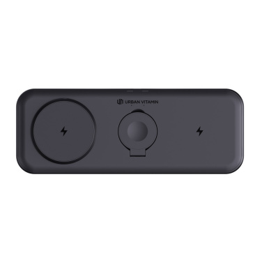 Logotrade promotional gift picture of: Urban Vitamin Torrance 3 in 1 magnetic 15W charger