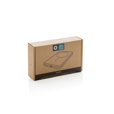 Logo trade corporate gifts picture of: Orion RCS recycled aluminum 5000 mah 5W magnetic powerbank