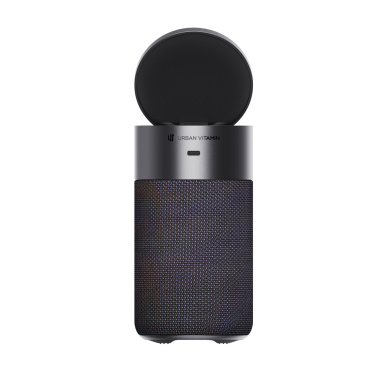 Logo trade promotional gifts picture of: Urban Vitamin Anaheim RCS recycled 10W speaker 15W charger