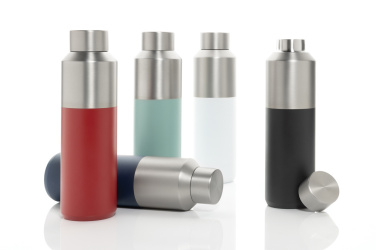 Logo trade promotional products image of: Fluid RCS certified recycled steel water bottle 600ml