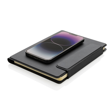 Logotrade promotional product picture of: Stuart RCS certified RPU magnetic A5 portfolio