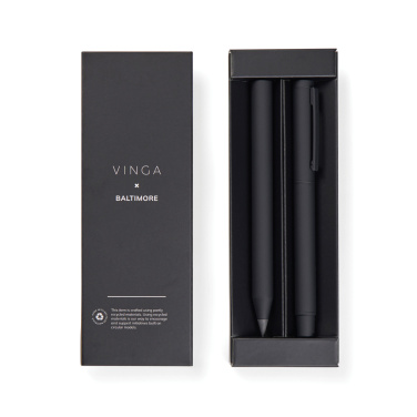 Logo trade promotional giveaways image of: VINGA Baltimore RCS pen set