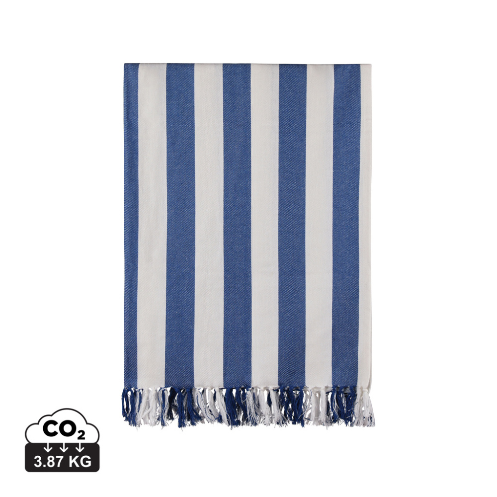 Logotrade promotional gift picture of: VINGA Ornos GRS recycled cotton hammam towel