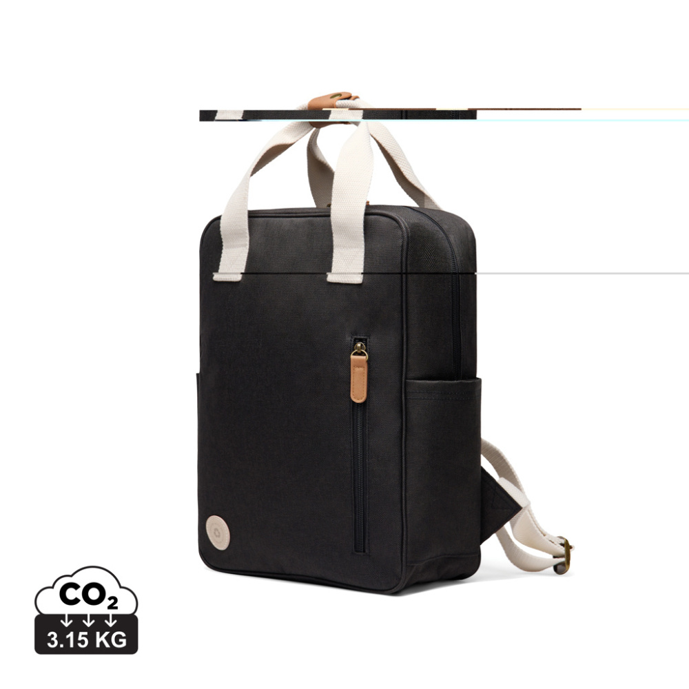 Logo trade promotional giveaways picture of: VINGA Sortino RCS backpack